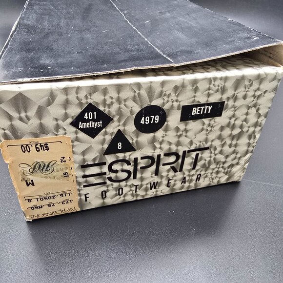 Vintage Esprit Womens Amethyst Betty Flats With Bow Detail Size 8 Elegant JJ3827 - Picture 6 of 10